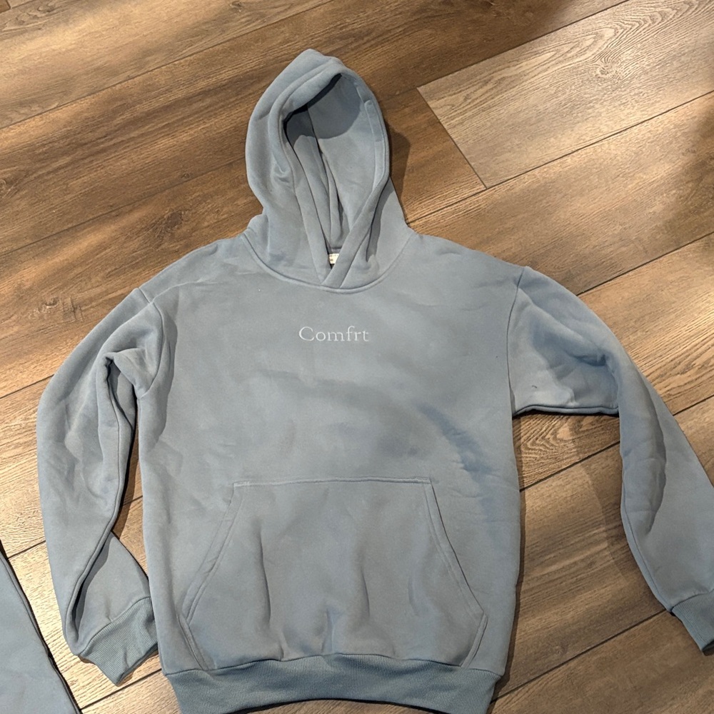 Womens Light Blue Hooded Sweatshirt and sweatpants